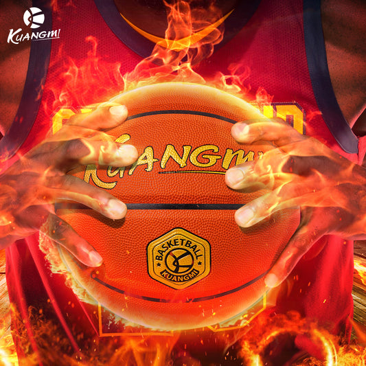 Kuangmi Battle Energy Professional Basketball - Size 7 (29.5"), Indoor Court Excellence