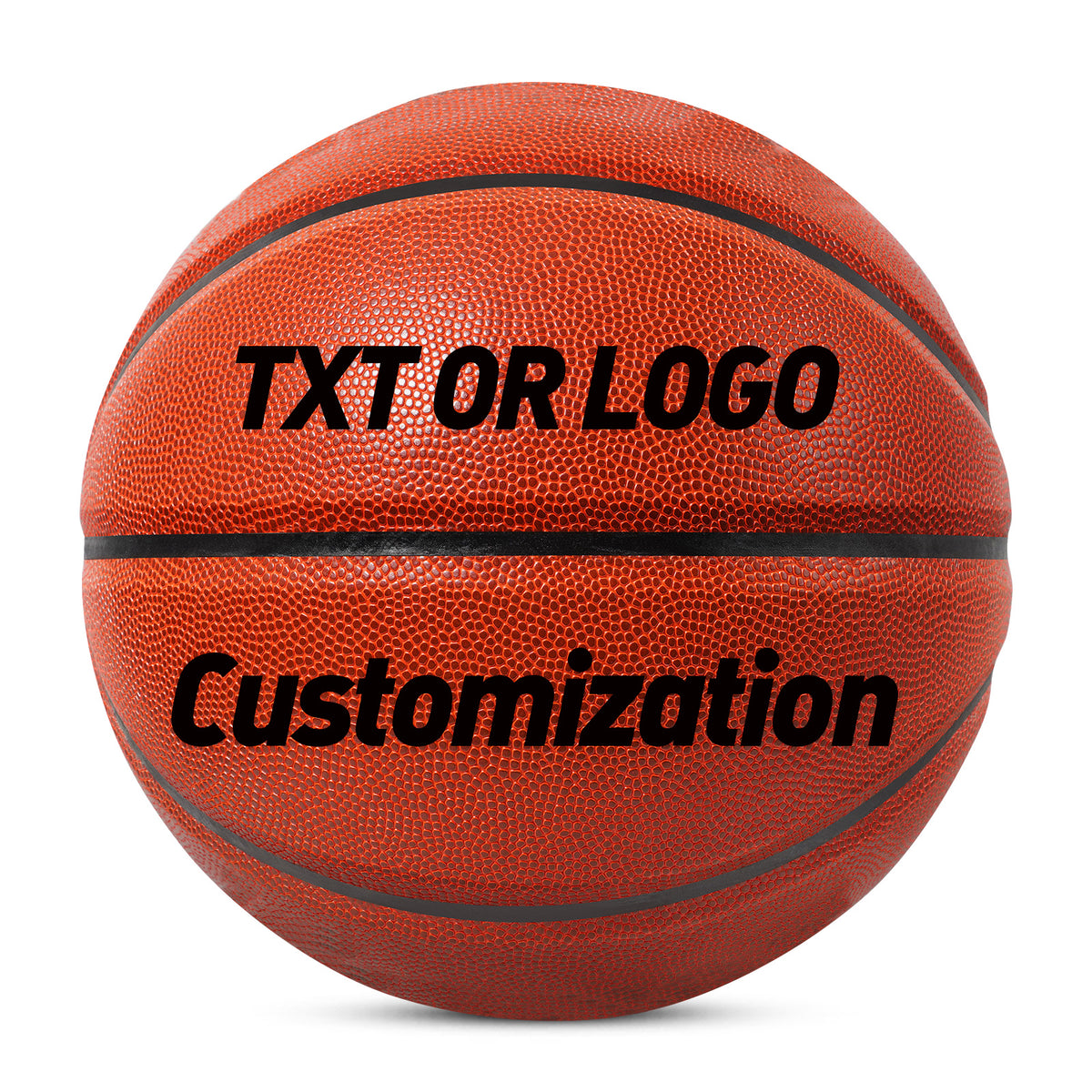 Kuangmi Custom Text & Logo Basketball - Personalized Gift with Standard PU Leather (All Sizes)