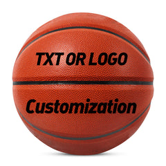 Kuangmi Custom Text & Logo Basketball - Personalized Gift with Standard PU Leather (All Sizes)