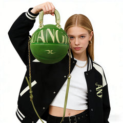 Kuangmi Minimalist Green Basketball Purse & Handbag - Size 7