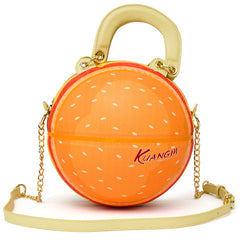 Kuangmi Cheeseburger Basketball Purse & Handbag, Basketball bag - Size 7