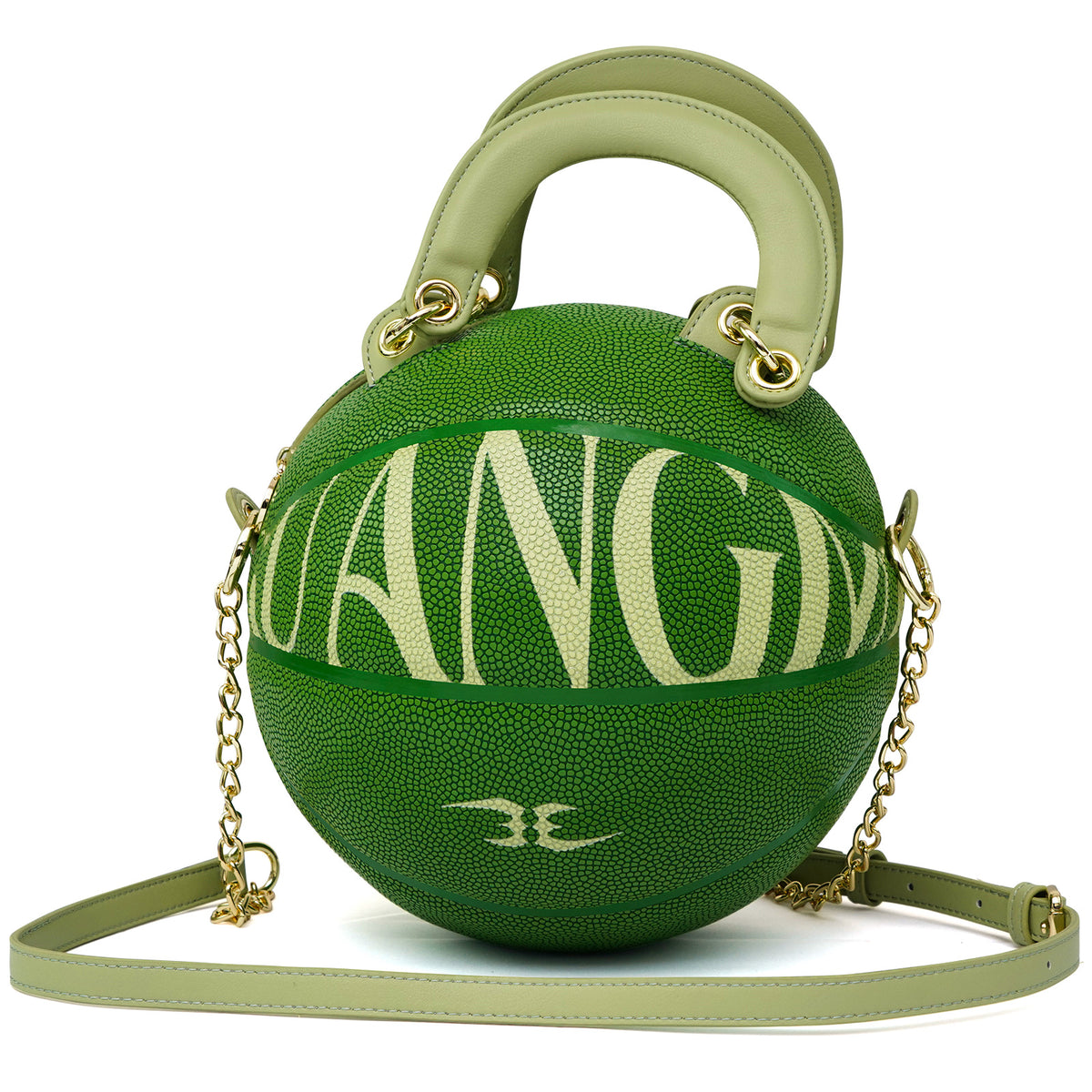 Kuangmi Minimalist Green Basketball Purse & Handbag - Size 7