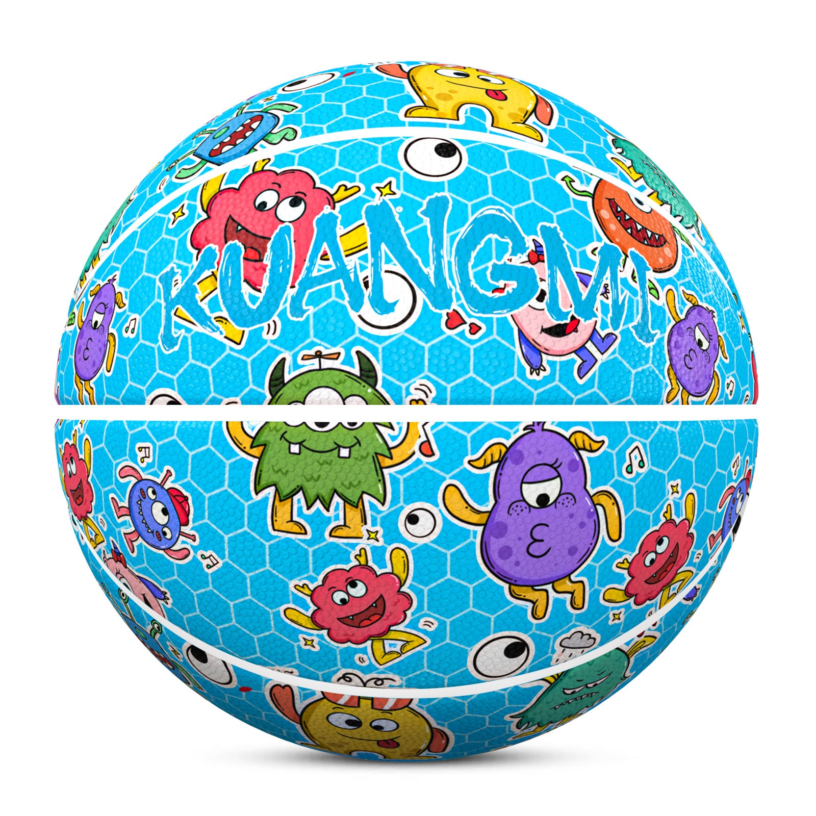 Kuangmi Cute Monster Fun Basketball Gift Size 7 6 5 4 Hygroscopic PU (Pre-Order)