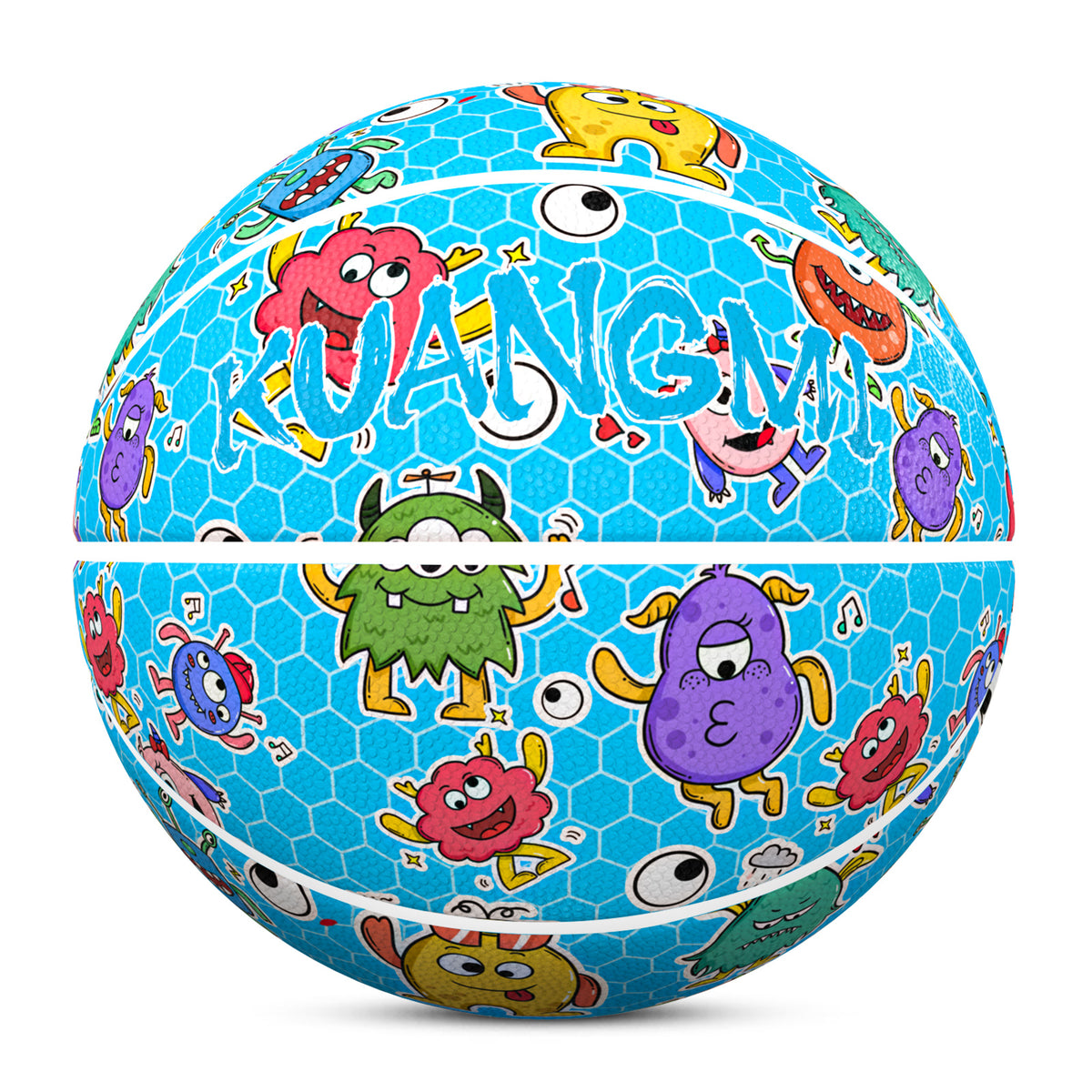 Kuangmi Cute Monster Fun Basketball Gift Size 7 6 5 4 Hygroscopic PU (Pre-Order)
