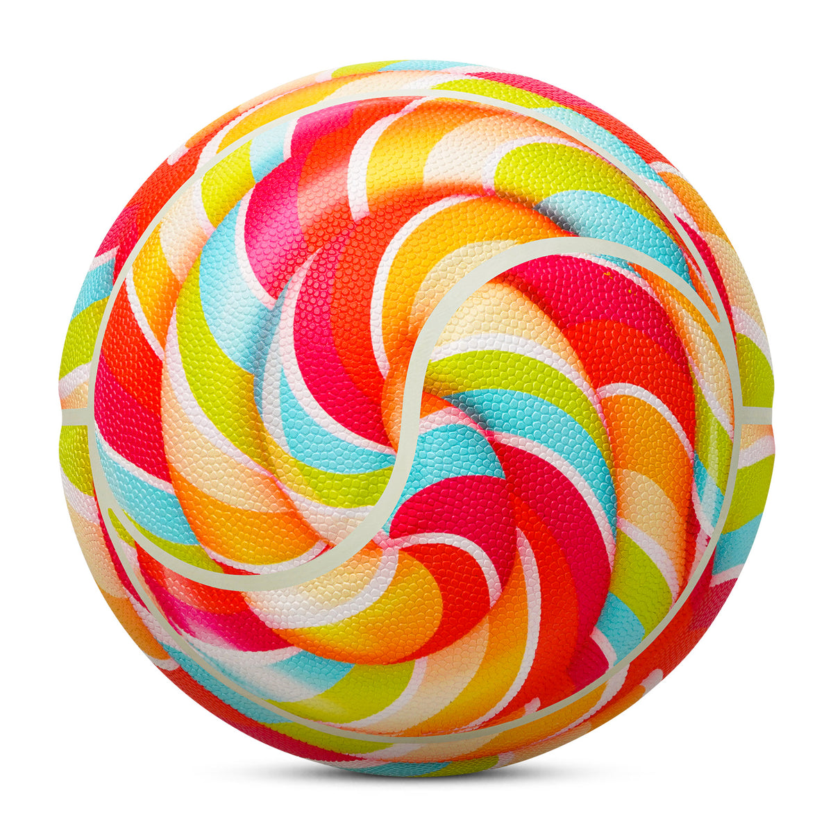 Kuangmi Lollipop Basketball Gift, Size 7 (29.5"), PU Leather for Indoor Outdoor Play