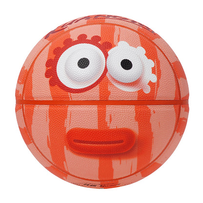 Kuangmi Funny Face Basketball Size 7（29.5“）, Durable PU Ball for Kids Youth Adults, Indoor Outdoor Training Game