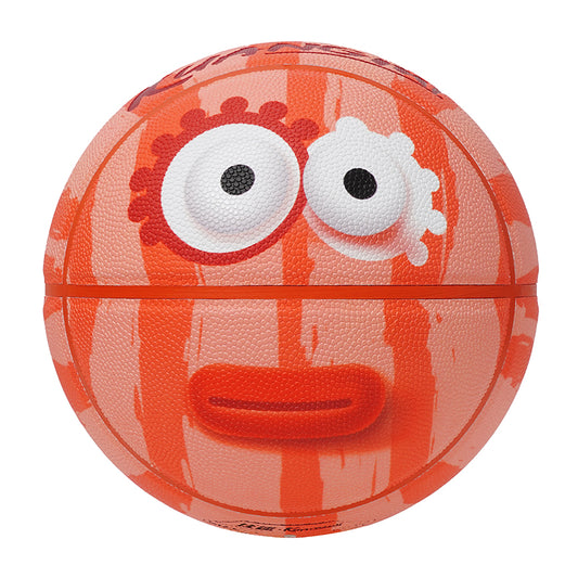 Kuangmi Funny Face Basketball Size 7（29.5“）, Durable PU Ball for Kids Youth Adults, Indoor Outdoor Training Game