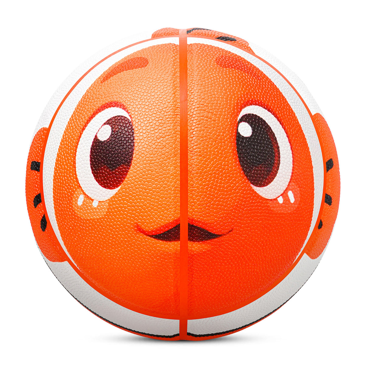 Ballon de basket-ball Kuangmi pour enfants, motif poisson-clown, taille 5 (70 cm), cuir PU hygroscopique