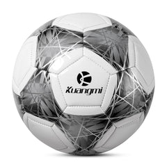Kuangmi Bola de Futebol Geométrica com Forro Prateado - Tamanho 5