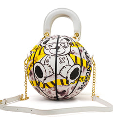 Bolso y cartera de baloncesto Kuangmi "Oso EMO Amarillo" talla 7 