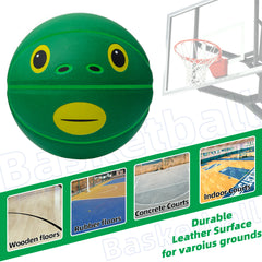 Kuangmi Funny Green Fish Basketball Size 7/6/5 Hygroscopic PU