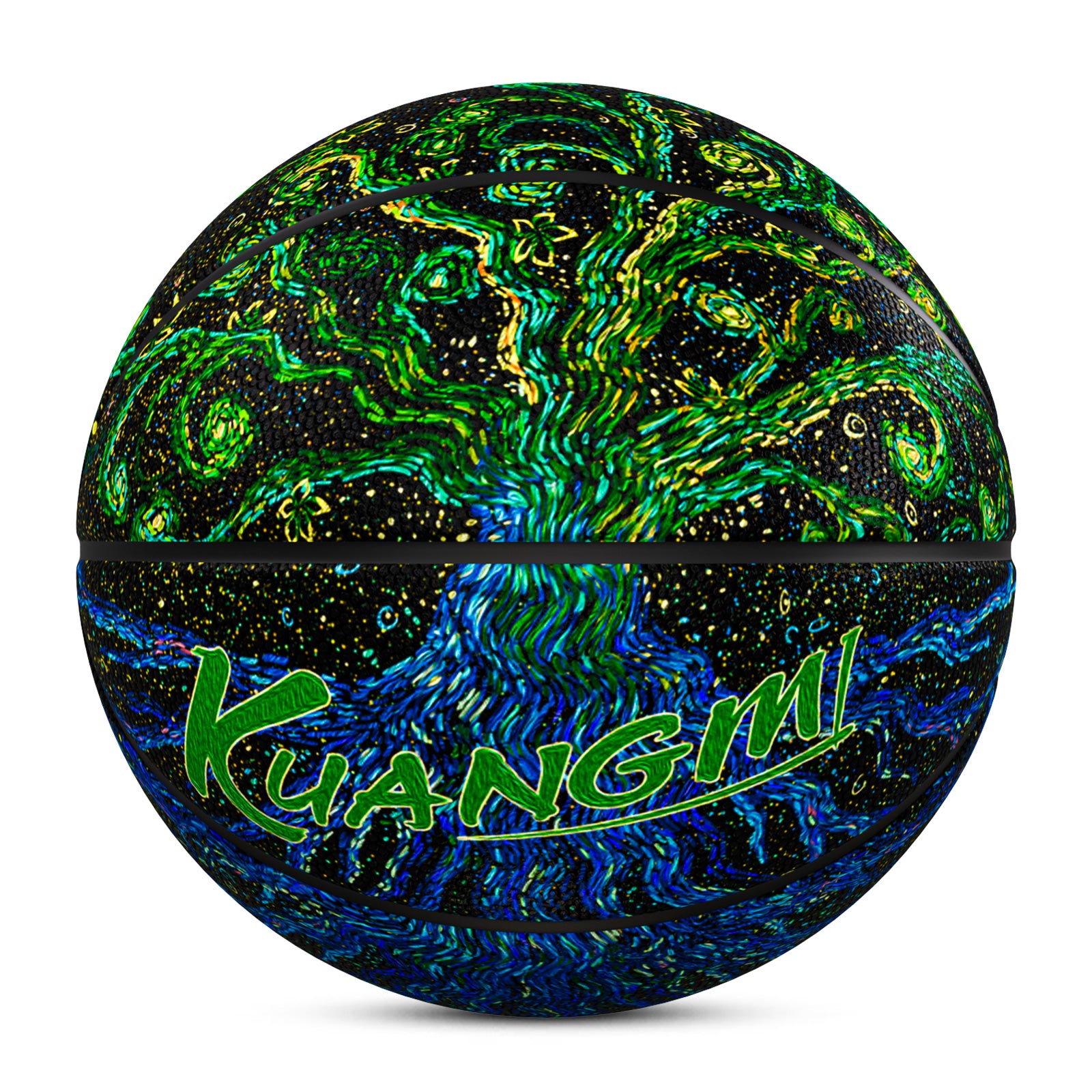 Kuangmi Tree of Life Van Gogh Style Basketball Gift Size 7 6 5 4 Hygroscopic PU (Pre-Order)