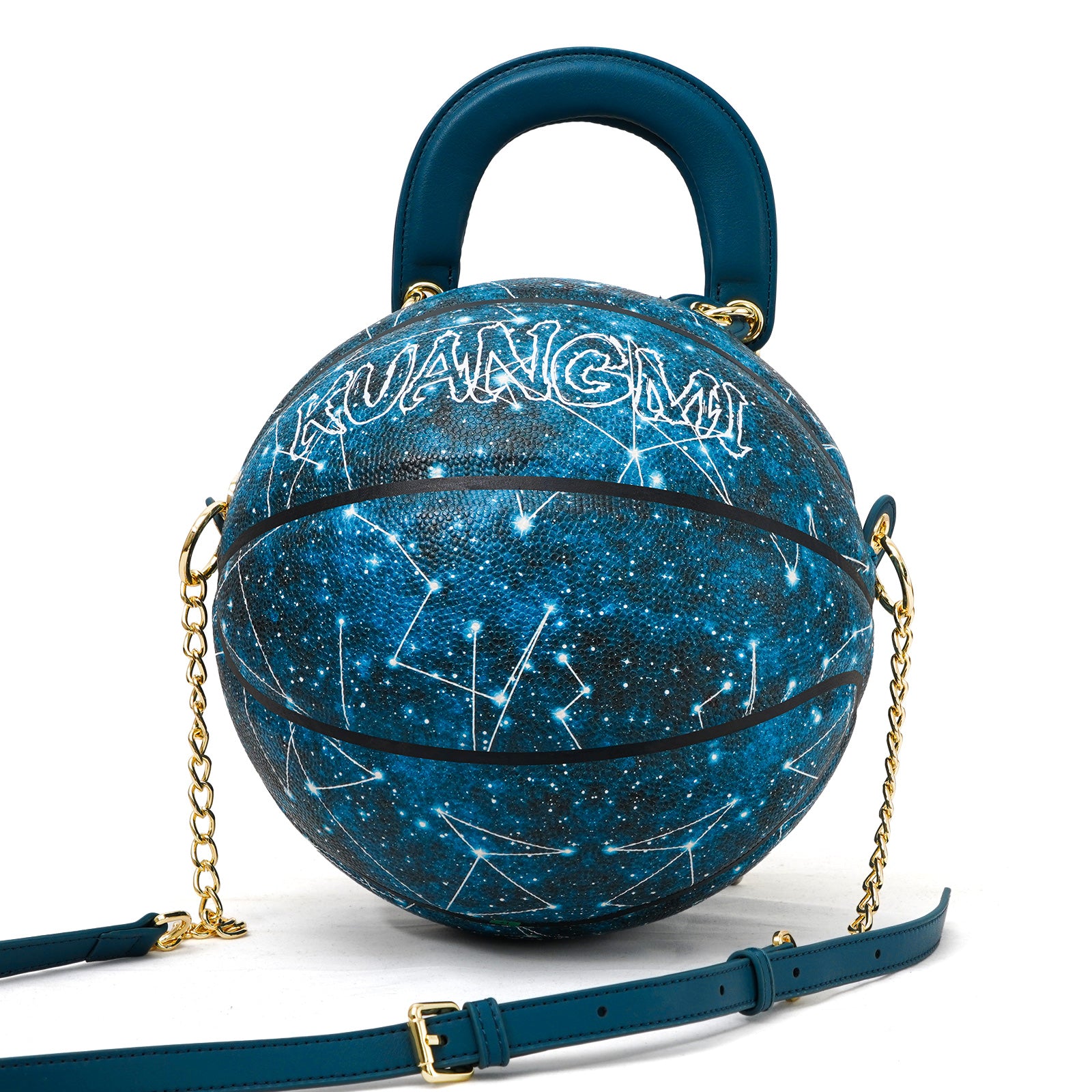 Luminous Starry Sky Size 7 Basketball Purse & Handbag