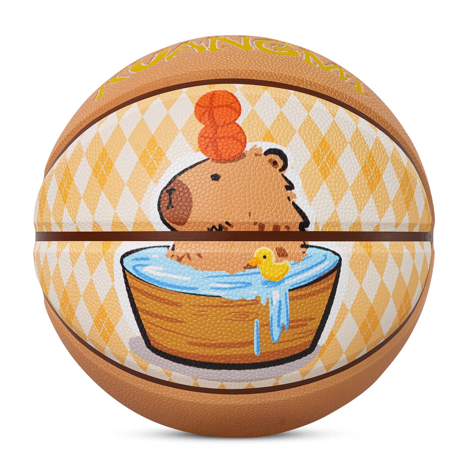 Kuangmi Capybara - Patterned Basketball Size 6 & 7, Indoor & Outdoor Use