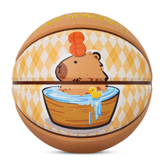 Kuangmi Capybara - Patterned Basketball Size 6 & 7, Indoor & Outdoor Use