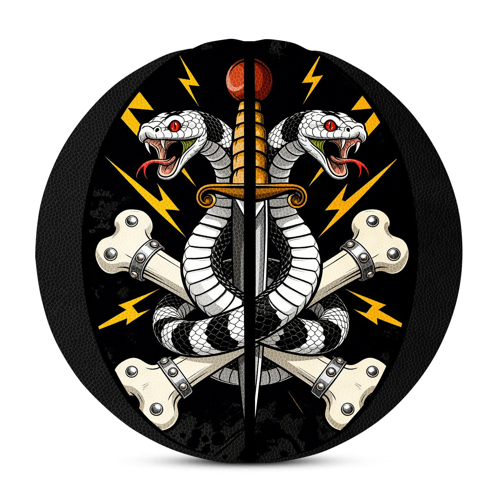 Kuangmi Custom Graphic Basketball - Personalized Artwork/Pattern Design Gift (All Sizes)