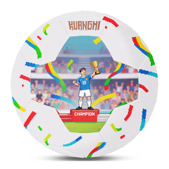 Kuangmi Personalized Custom Soccer Ball - Custom Photos, Texts & Logos Ideal Gift for Soccer Enthusiasts (Size 5)