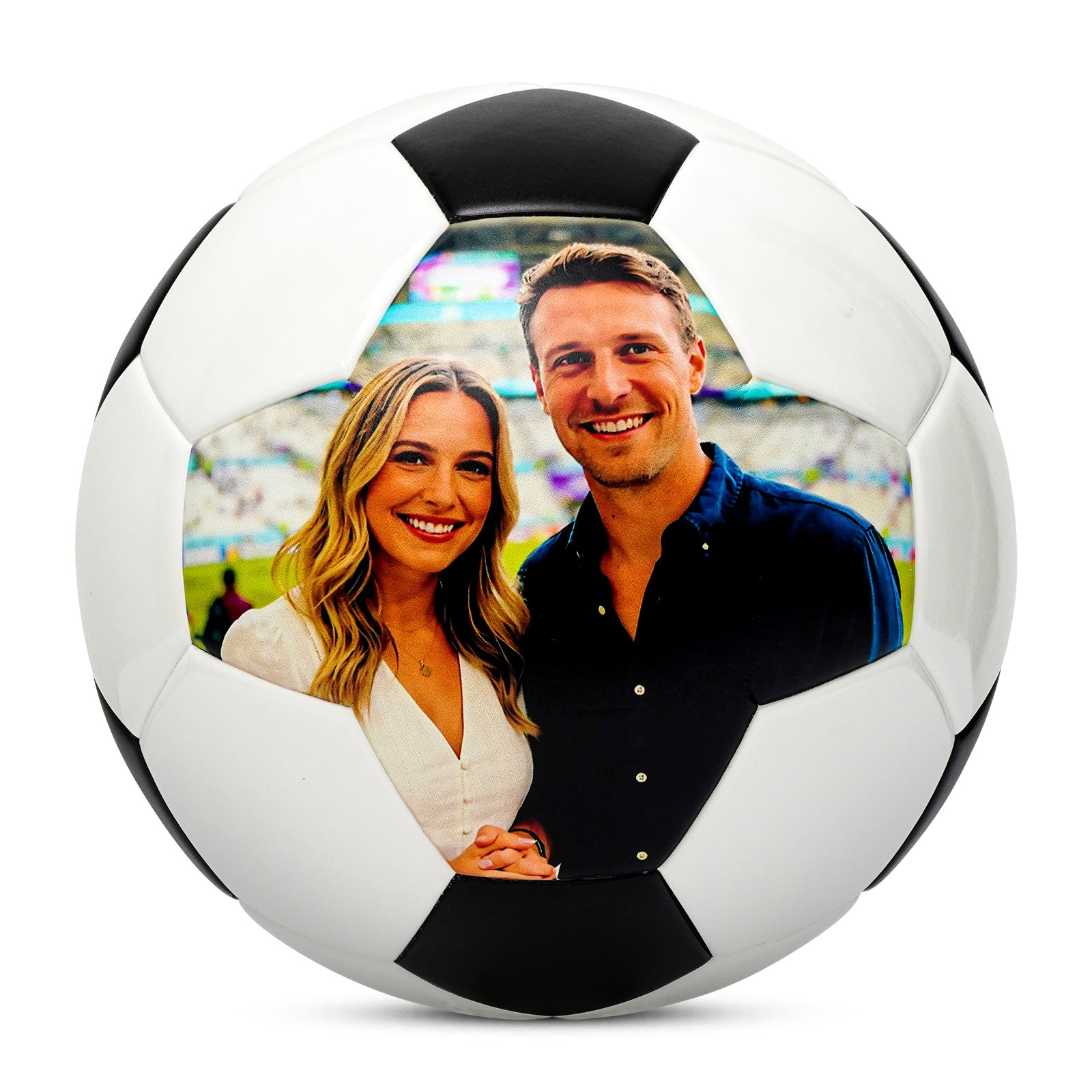 Kuangmi Custom Photo & Graphic Soccer Ball - Personalized Image, Text & Icon Gift for Soccer Lovers (Size 5)