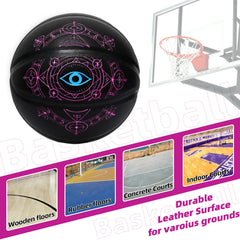 Kuangmi Glow-in-the-Dark Rune Basketball Size 7 Hygroscopic PU