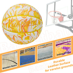 Kuangmi Mango Smoothie Basketball Size 7/6/5 Hygroscopic PU