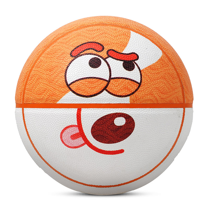 Kuangmi Corgi Pattern Basketball Size 7（29.5“）, Fun Design PU Ball for Kids Youth Adults, Indoor Outdoor Training Game