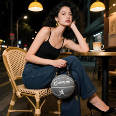 Reflective PU Leather Size-7 Basketball Bag & Handbag