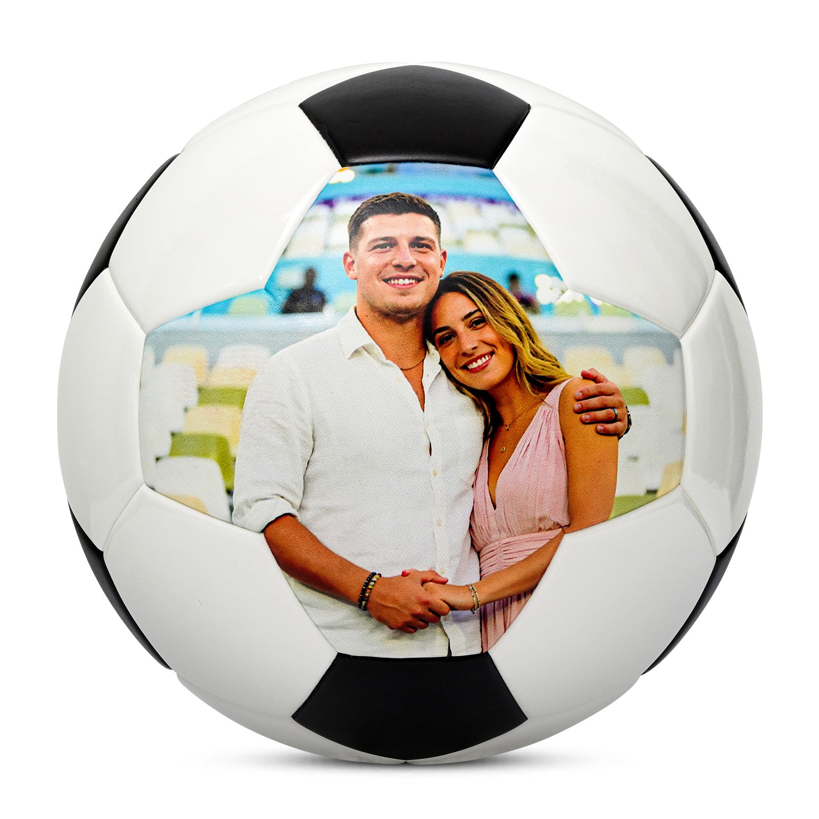 Kuangmi Personalized Custom Soccer Ball - Custom Photos, Texts & Logos Ideal Gift for Soccer Enthusiasts (Size 5)