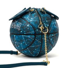 Kuangmi Luminous Starry Sky - Monedero y bolso de baloncesto (talla 7)