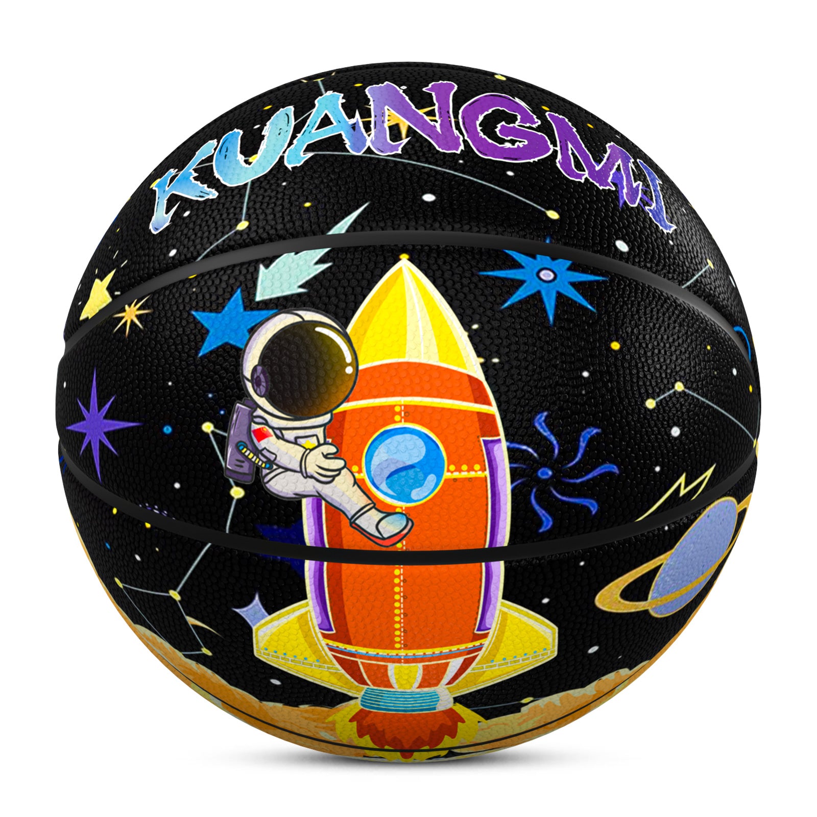 Kuangmi Astronaut Space Basketball Gift Size 7 6 5 4 Hygroscopic PU (Pre-Order)