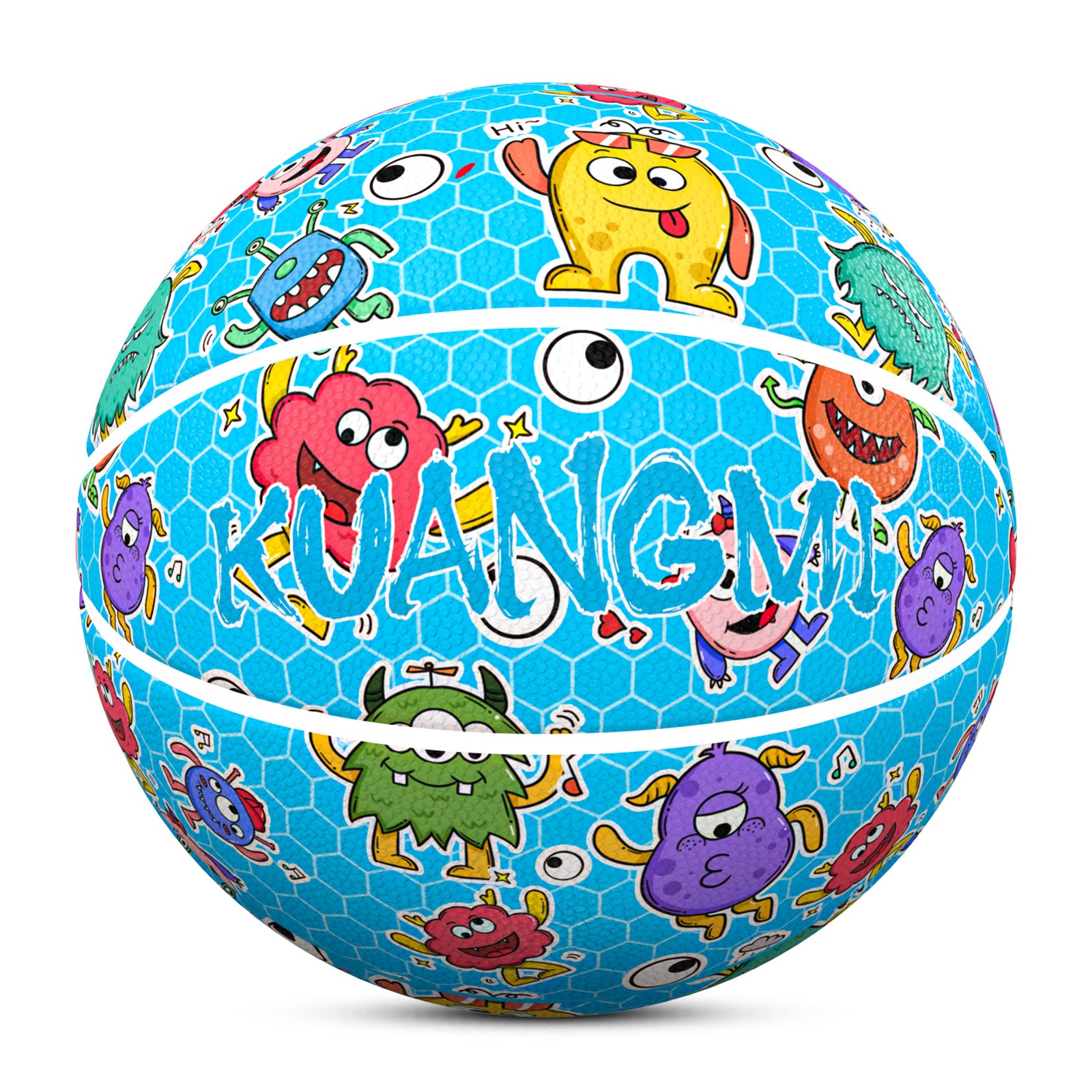 Kuangmi Cute Monster Fun Basketball Gift Size 7 6 5 4 Hygroscopic PU (Pre-Order)