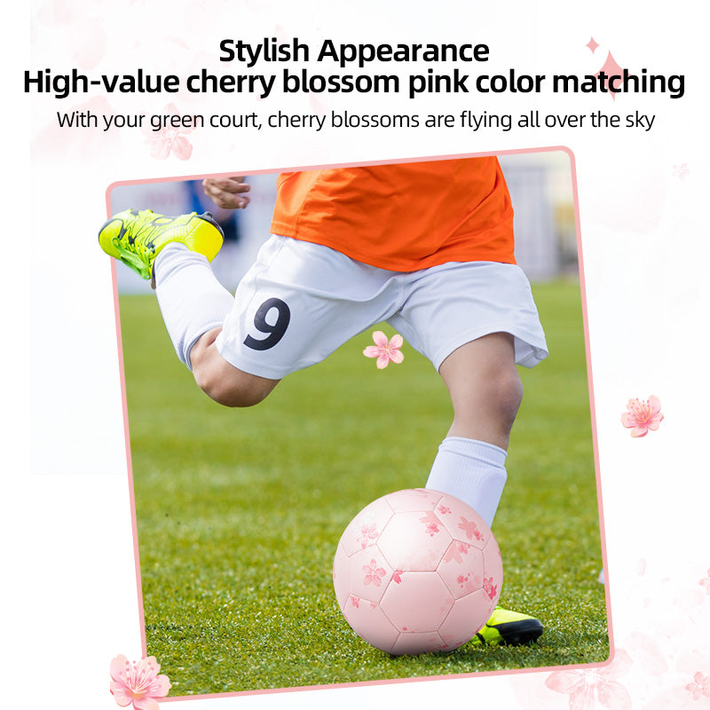 Balón de fútbol rosa Kuangmi Sakura - Talla 5