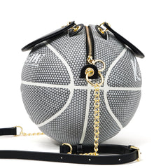 Bolso bandolera de baloncesto Kuangmi PU estilo chino de porcelana azul y blanca, número 7, con correa ajustable