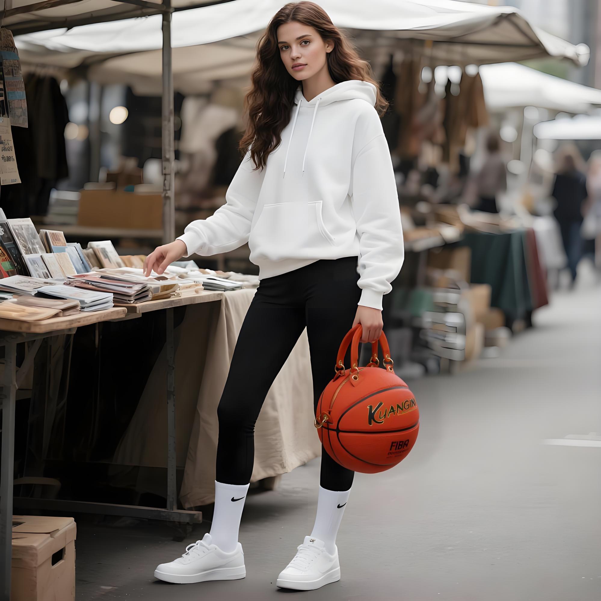 “FIBA Approved” Size-7 Basketball Bag & Handbag
