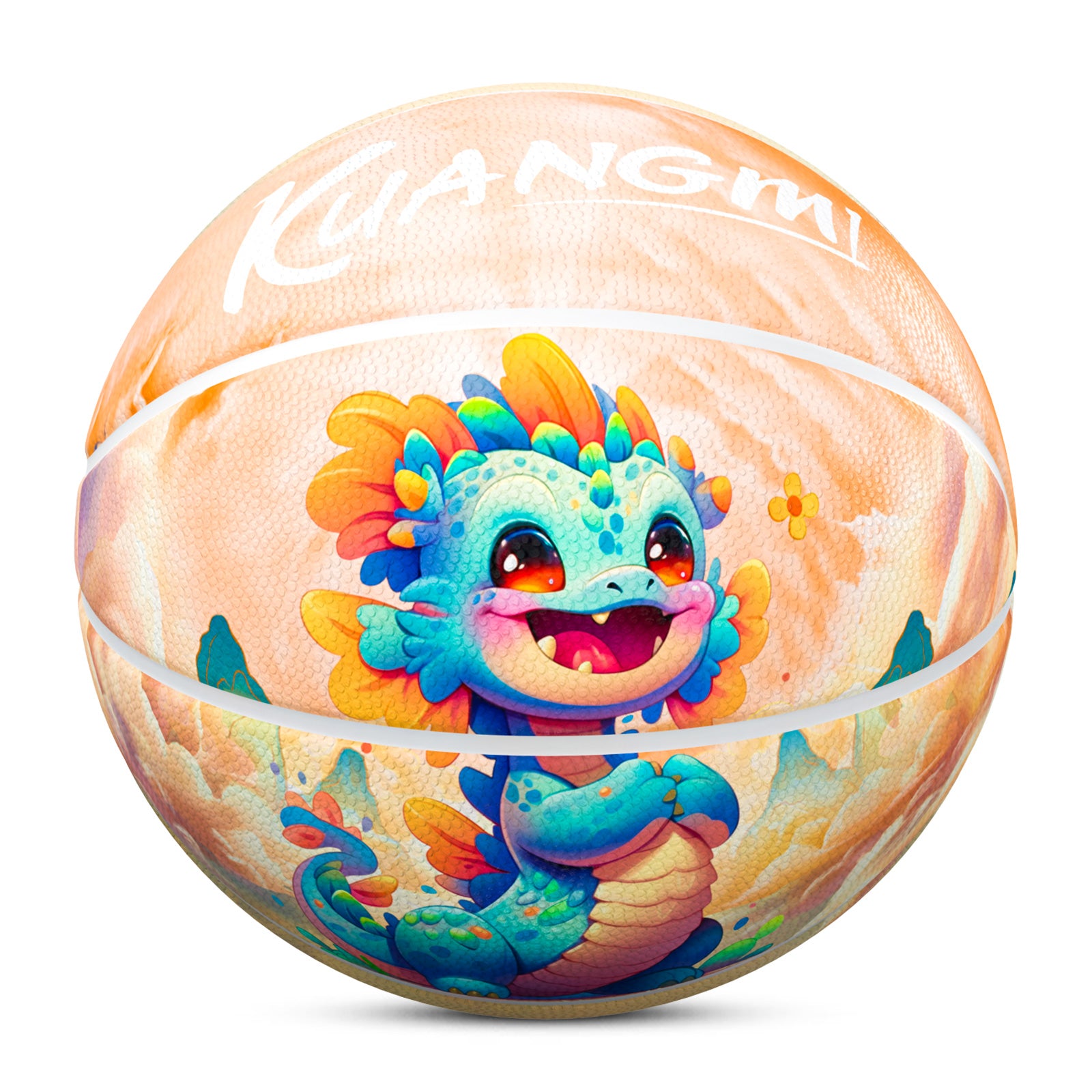 Kuangmi Cute Dragon Basketball Gift Size 7 6 5 4 Hygroscopic PU (Pre-Order)