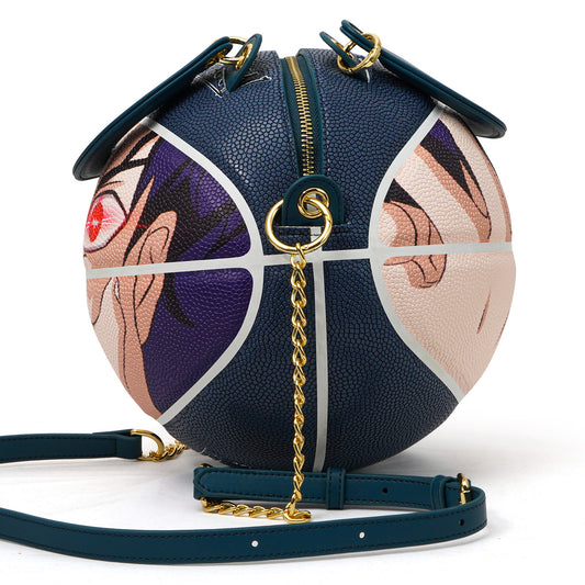Kuangmi PU Anime Atlas 7# Basketball Crossbody Bag w/ Adjustable Strap