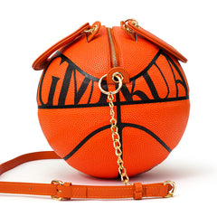 Kuangmi Minimalist Orange Basketball Purse & Handbag - Size 7