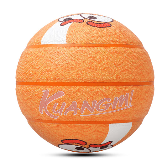 Kuangmi Corgi Pattern Basketball Size 7（29.5“）, Fun Design PU Ball for Kids Youth Adults, Indoor Outdoor Training Game