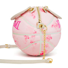 Cherry Blossom Pink Size 7 Basketball Purse & Handbag