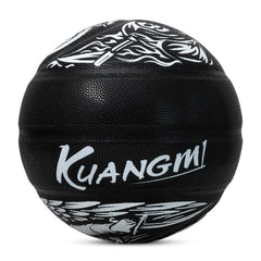 Kuangmi Angel & Demon Basketball Size 7（29.5“）, Durable PU Ball for Kids Youth Adults, Indoor Outdoor Training Game