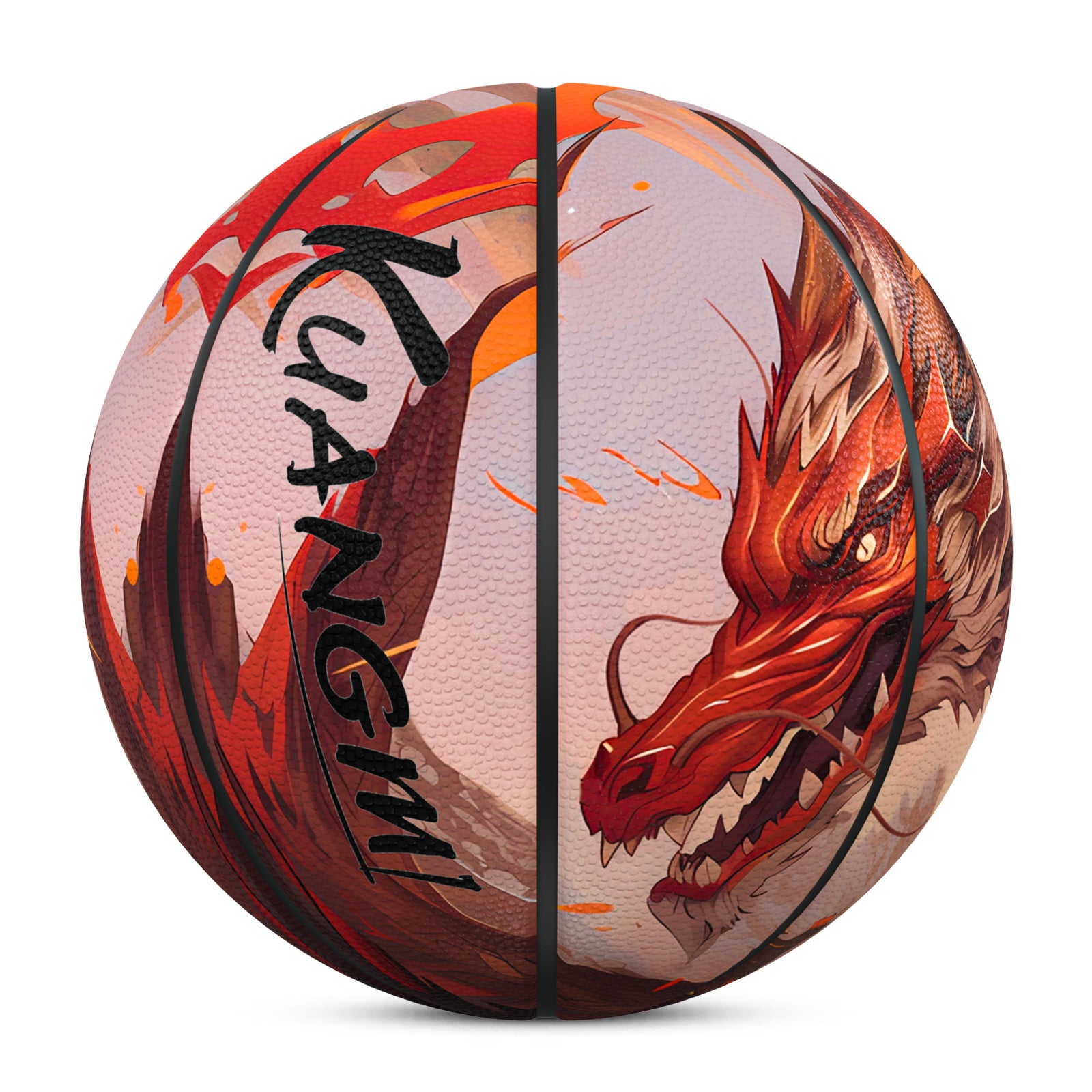 Kuangmi Mighty Red Dragon Basketball Gift Size 7 6 5 4 Hygroscopic PU (Pre-Order)