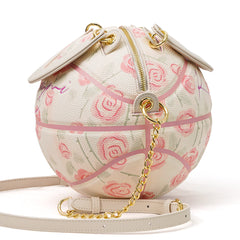 Bolso y cartera de baloncesto Kuangmi "Pink Rose Pattern" talla 6 