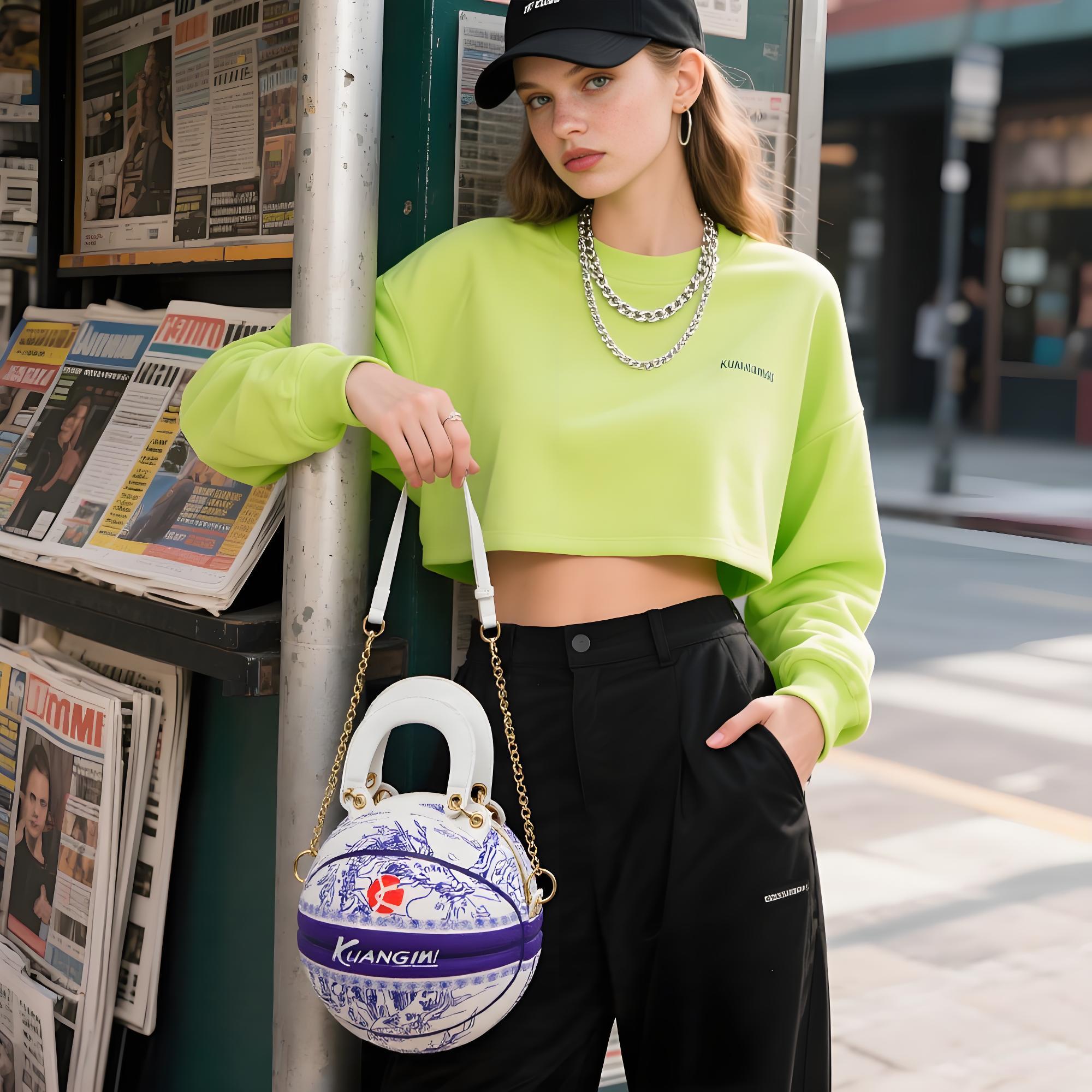 Chinese - Style Size-7 Basketball Bag & Handbag