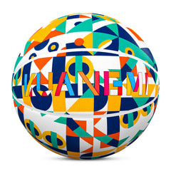Kuangmi Geometric Pop Art Basketball Gift Size 7 6 5 4 Hygroscopic PU (Pre-Order)