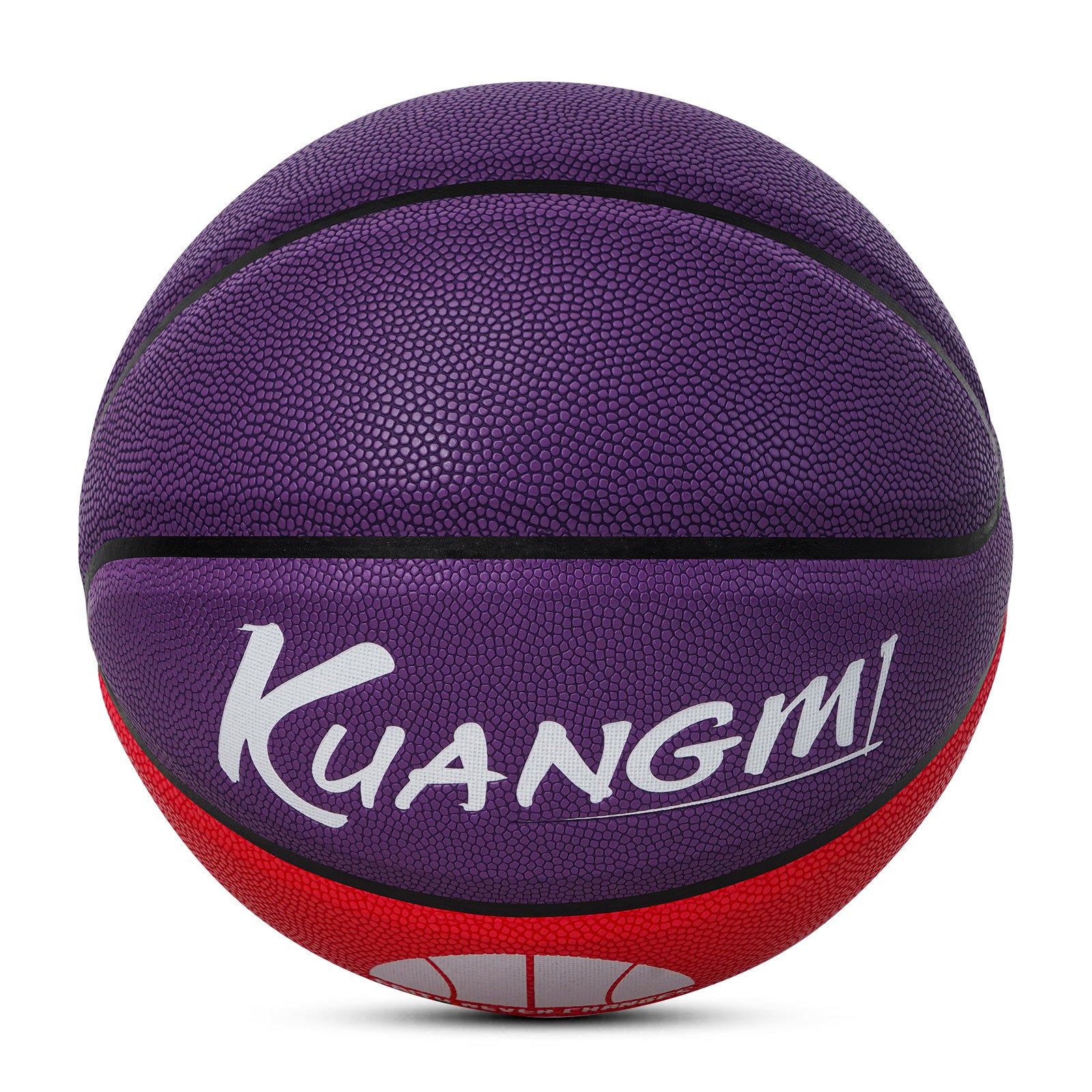 Kuangmi Sunset Basketball, Purple-Red-Brown, Size 7 (29.5"), Hygroscopic PU Leather