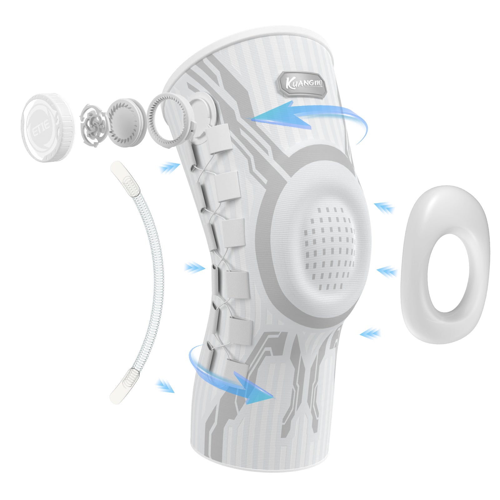 Kuangmi® Férula de Joelho Inteligente - Padrão (Botão ETIE)