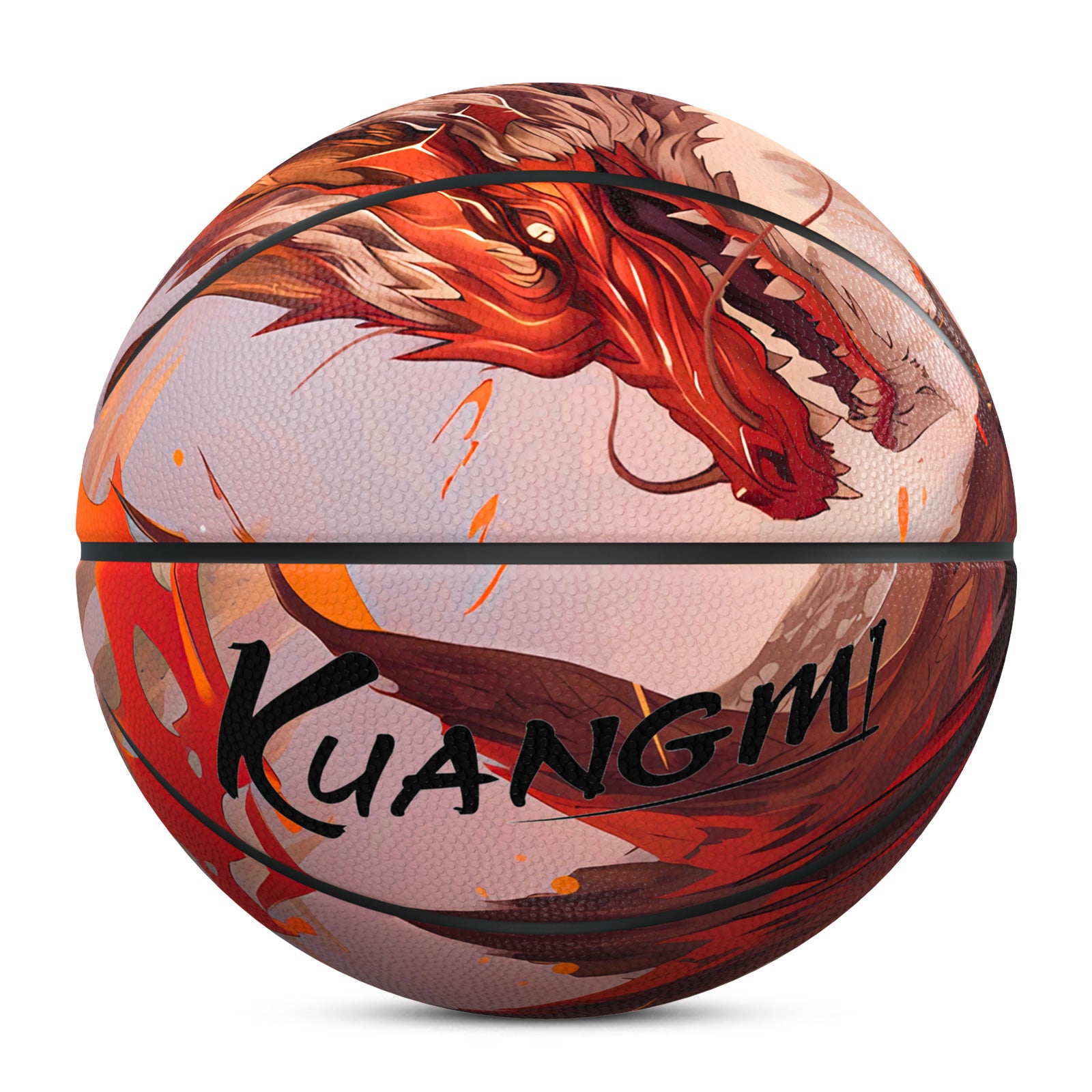 Kuangmi Mighty Red Dragon Basketball Gift Size 7 6 5 4 Hygroscopic PU (Pre-Order)