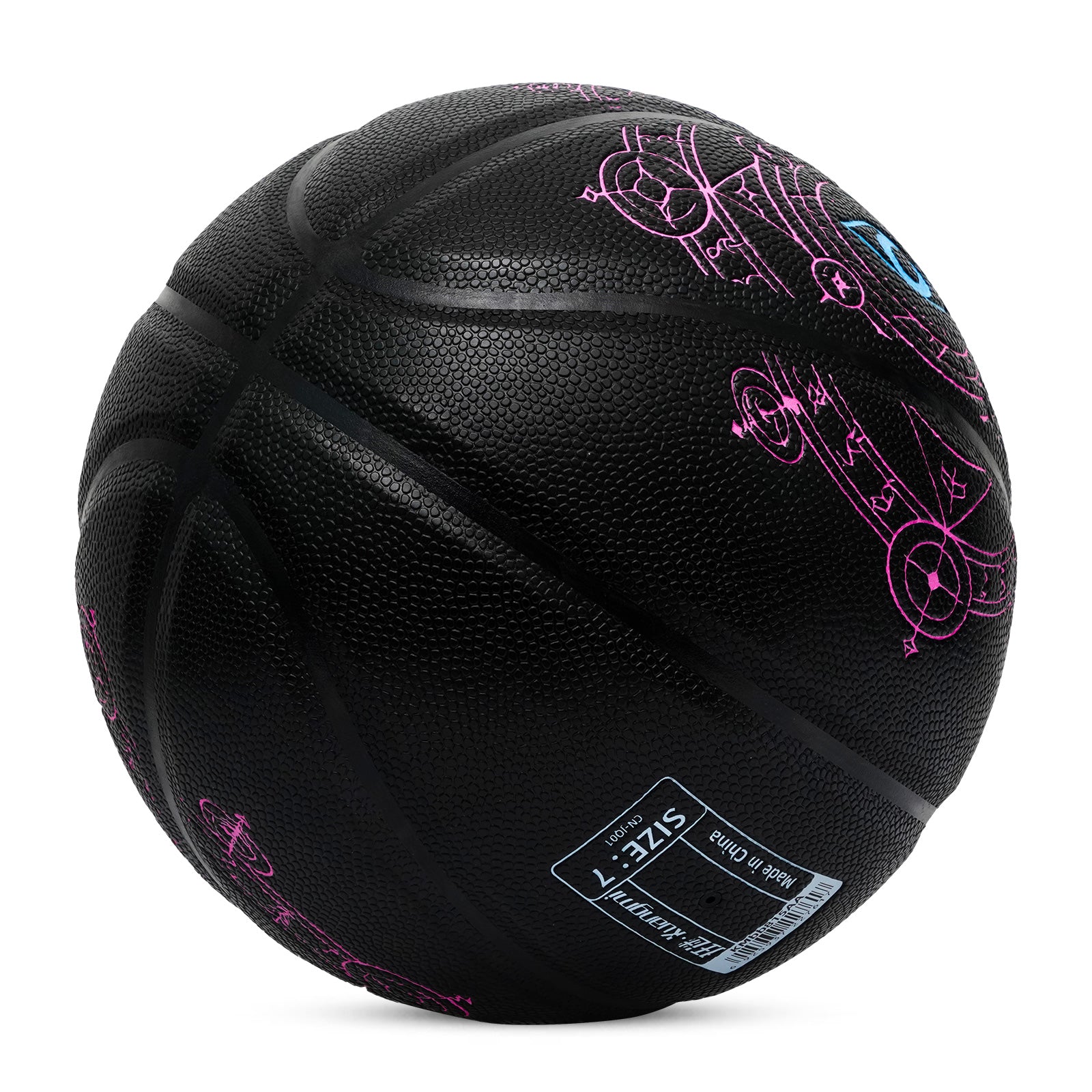 Kuangmi Glow-in-the-Dark Rune Basketball Size 7 Hygroscopic PU