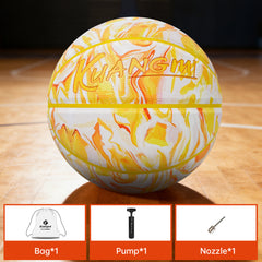 Kuangmi Mango Smoothie Basketball Size 7/6/5 Hygroscopic PU