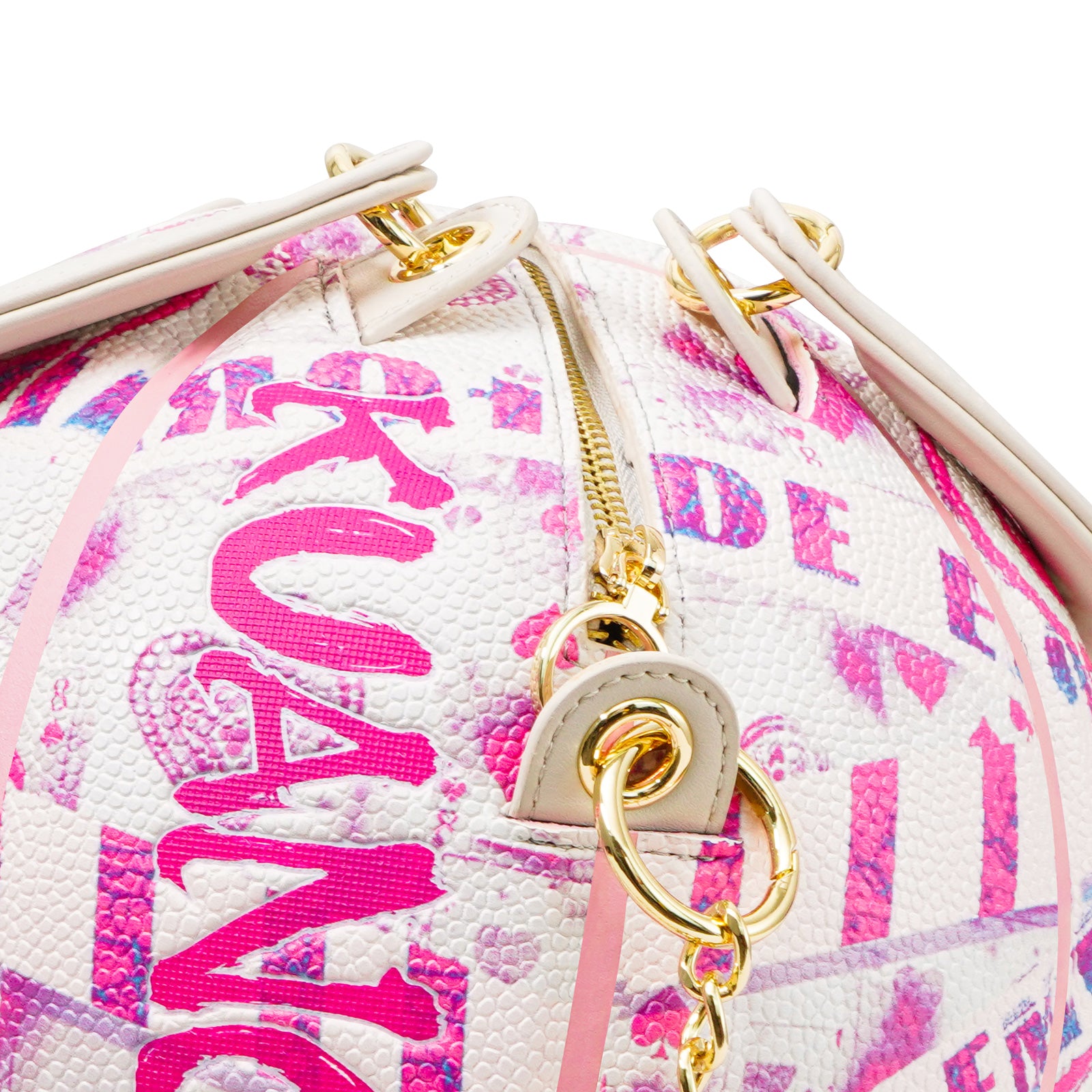 “Pink EMO Bear” Size-6 Basketball Bag & Handbag