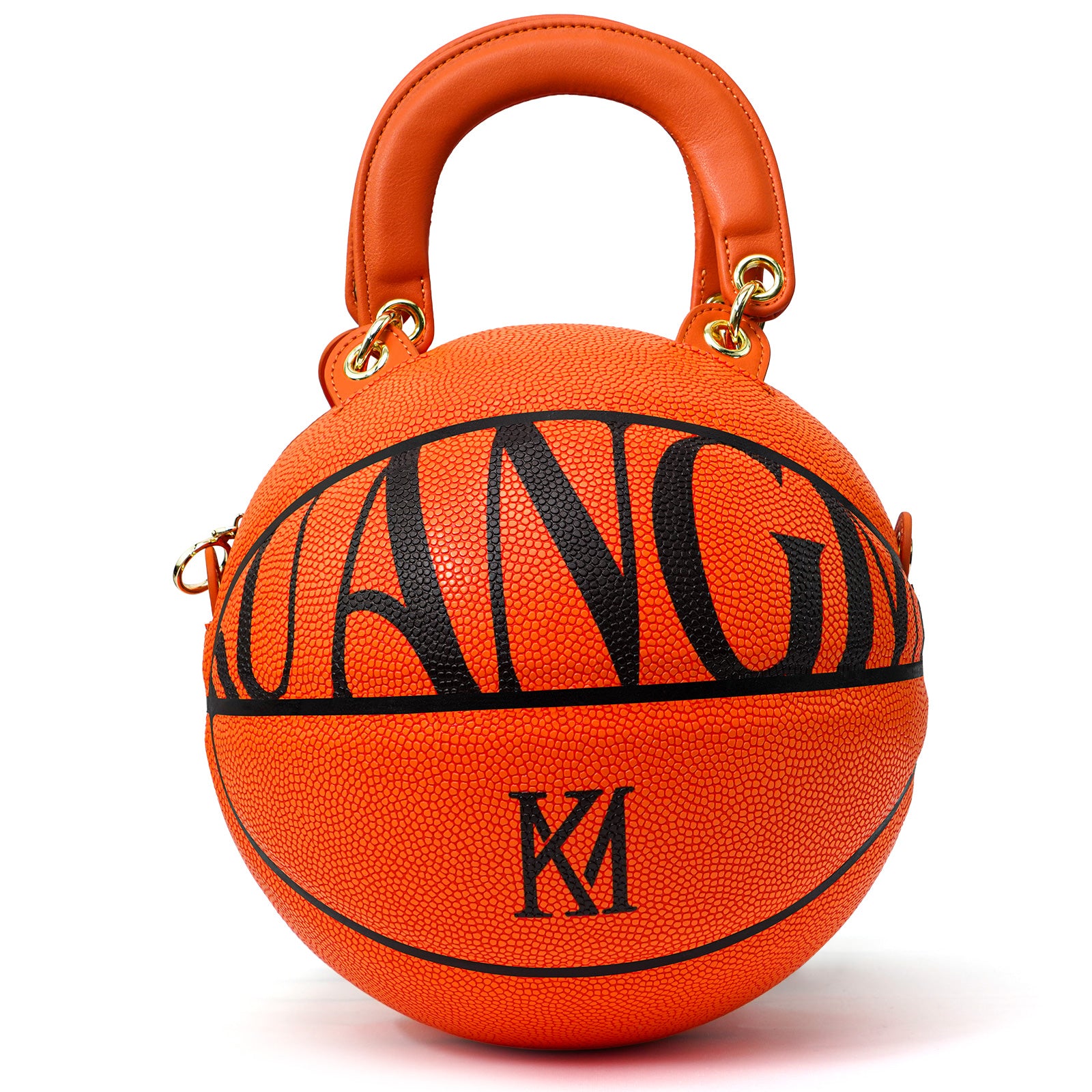 Kuangmi Minimalist Orange Basketball Purse & Handbag - Size 7